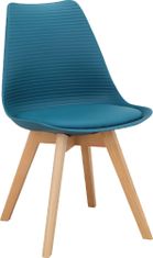Danish Style Jedálenská stolička Armin (SET 2 ks), plast, modrá