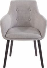 Danish Style Jedálenská stolička Bradford, textil, šedá