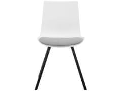 Danish Style Jedálenská stolička Aida (SET 2 ks), plast, biela