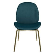 Danish Style Jedálenská stolička Devon, zamat, zelená