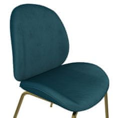 Danish Style Jedálenská stolička Devon, zamat, zelená