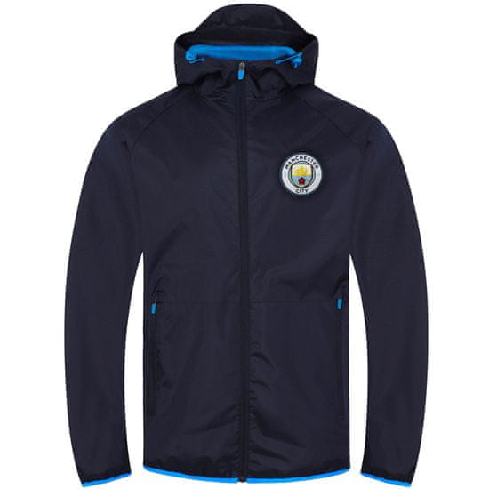 FAN SHOP SLOVAKIA Bunda Manchester City FC, kapucňa, tmavo modrá