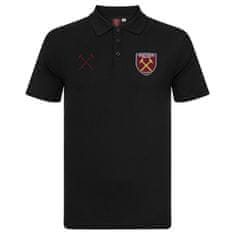 FAN SHOP SLOVAKIA Polo Tričko West Ham United FC, vyšitý znak, čierne | L