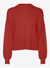 Vero Moda Červený dámsky sveter VERO MODA Nancy XS