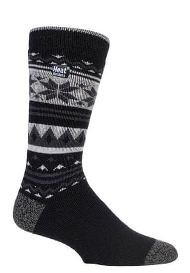 Heat Holders Pánske Heat Holders LITE ponožky FAIRISLE v nórskom vzore Farba: Čierna
