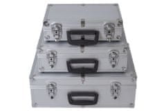 AHProfi Súprava hliníkových kufrov 3v1, 430 x 290 x 120 - AH14021