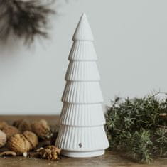 Dům Vánoc Keramický vianočný stromček biely matný 22 cm