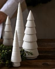 Dům Vánoc Keramický vianočný stromček biely matný 22 cm