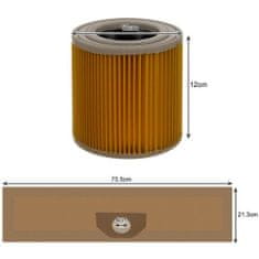 Malatec  22580 Sada HEPA filter pre priemyselný vysávač + 10 ks sáčkov