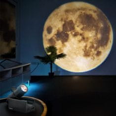 Northix Lampa projektora na batérie - mesiac 