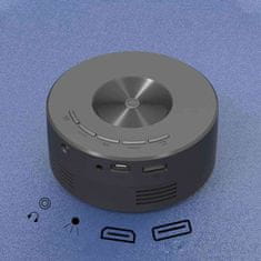 Northix Projektor - USB - Čierny - Plast 