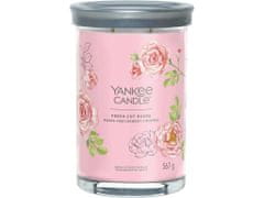 Yankee Candle Vonná sviečka Signature Tumbler in glass big Fresh Cut Roses 567g