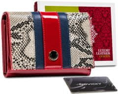 Peterson Dámska kožená peňaženka Kokkola červená, strieborná univerzálna