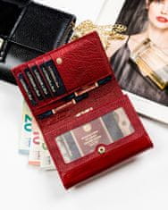 Peterson Dámska kožená peňaženka Kokkola červená, strieborná univerzálna