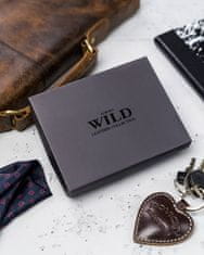 Always Wild Horizontálna, skladacia pánska peňaženka s vonkajším vreckom na karty