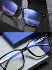 VeyRey Pánske okuliare blokujúce modré svetlo Candlebees Oválne Čierna Universal