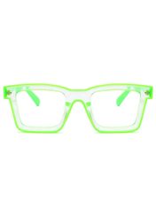 VeyRey Dámske okuliare blokujúce modré svetlo Twinklepond Hranaté Zelená Universal