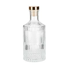 ModernHome Sklenená dekoratívna fľaša na džús 250 ml