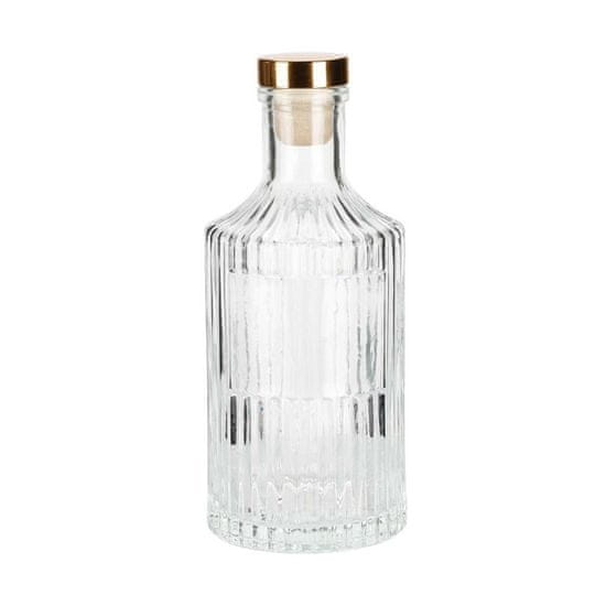 ModernHome Sklenená dekoratívna fľaša na džús 250 ml