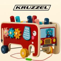 Kruzzel Kruzzel 20349 Drevený slon - 2x kladivo 16273