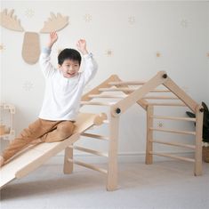 MXM Montessori sestava pro lezení nastavitelná - přírodní