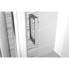 Mereo Lima, sprchovací kút 1000x1000 cm, štvorec, chróm ALU, dvere lietacie, sklo Point, MER-CK86532K
