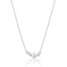 JVD Fashion strieborný náhrdelník so zirkónmi SVLN0462X75BI45