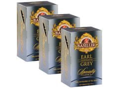 Basilur BASILUR Earl Grey - Cejloňský čierny čaj s bergamotovým olejom v sáčkoch, 25x2 g x3