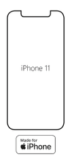 emobilshop Hydrogel - matná ochranná fólia - iPhone 11 - typ výrezu 2