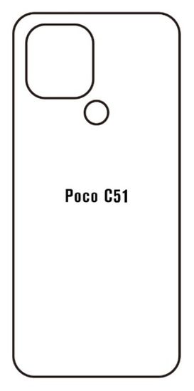 emobilshop Hydrogel - matná zadná ochranná fólia - Xiaomi Poco C51