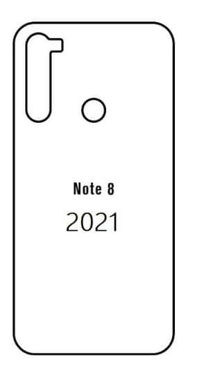 emobilshop Hydrogel - matná zadná ochranná fólia - Xiaomi Redmi Note 8 2021