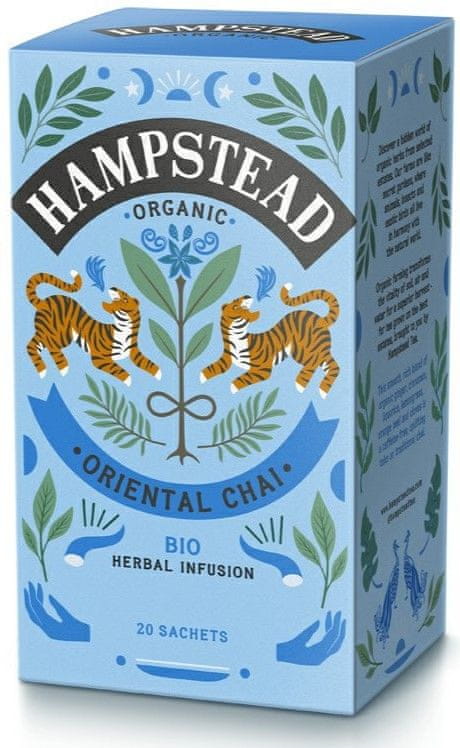 Hampstead Tea London BIO Chai zmes orientálneho korenia 20 ks