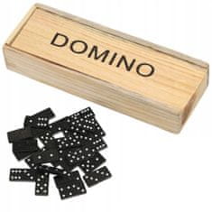 Northix Hra Domino v drevenej krabici 