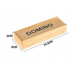 Northix Hra Domino v drevenej krabici 