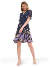 Orsay Tmavomodré kvetované šaty ORSAY S