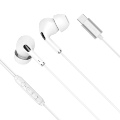 shumee Kruger & Matz C1 slúchadlá do uší s mikrofónom pre USB-C, biele