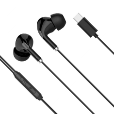 shumee Kruger & Matz C1 slúchadlá do uší s USB-C mikrofónom, čierne