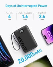 Anker 335 Power Bank PowerCore 20K 22.5W, USB-C Cable A1647G11
