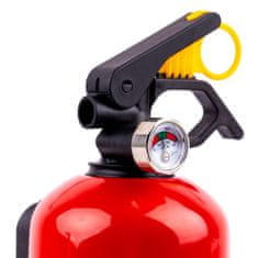 AMIO Práškový hasiaci prístroj ABC s manometrom a vešiakom, 1 kg