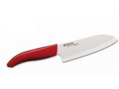 Kyocera keramický nôž s bielou čepeľou/ 14 cm dlhá čepeľ/ červená plastová rukoväť
