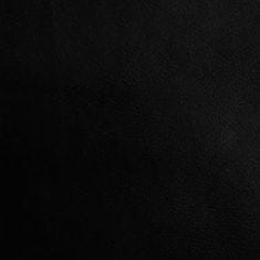Vidaxl Jedálenská lavica čierna 186x32x45 cm oceľ a umelá koža