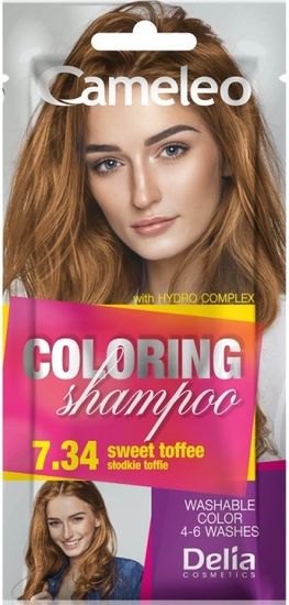 DELIA COSMETICS Coloring shampoo sweet toffee sachet 40ml