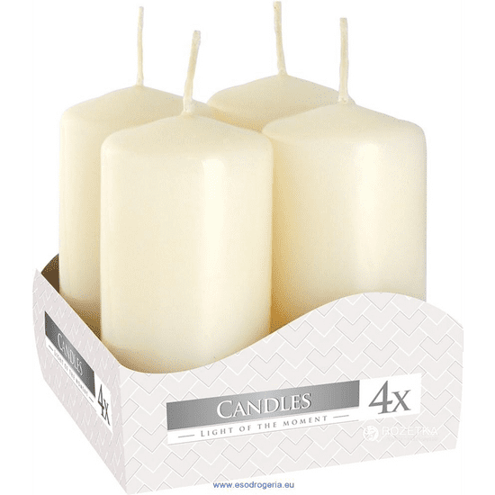 Bispol adventné sviečky SW40/80 biela káva 4ks