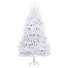 Vidaxl Umelý výklopný vianočný stromček so stojanom biely 300 cm
