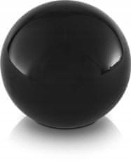 Polnix Dekoratívna keramická guľa 13 cm čierna