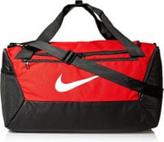 Nike Brasilia Small Duffel Bag Unisex, ONE SIZE, Športová taška, Cestovná taška, University Red/Black/White, Červená, BA5957-657