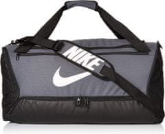 Nike Brasilia Training Medium Duffel Bag Unisex, ONE SIZE, Športová taška, Cestovná taška, Flint Grey/Black/White, Sivá, BA5955-026