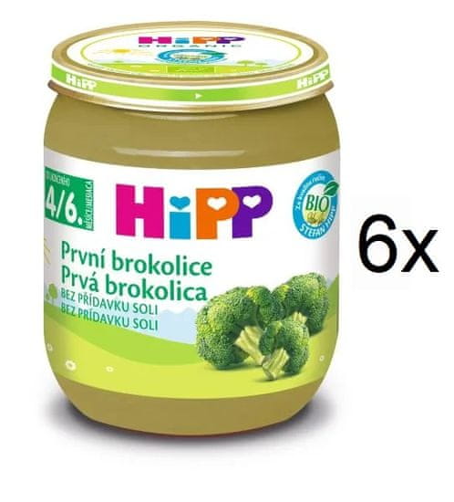 HiPP BIO Prvá brokolica - 6 x 125g