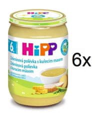 HiPP BIO Zeleninová s kuracím mäsom 6 x 190 g