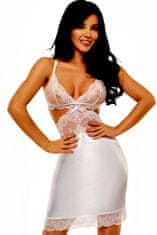 Beautynight Dámska košieľka Adelaide chemise white + Nadkolienky Gatta Calzino Strech, biela, L/XL